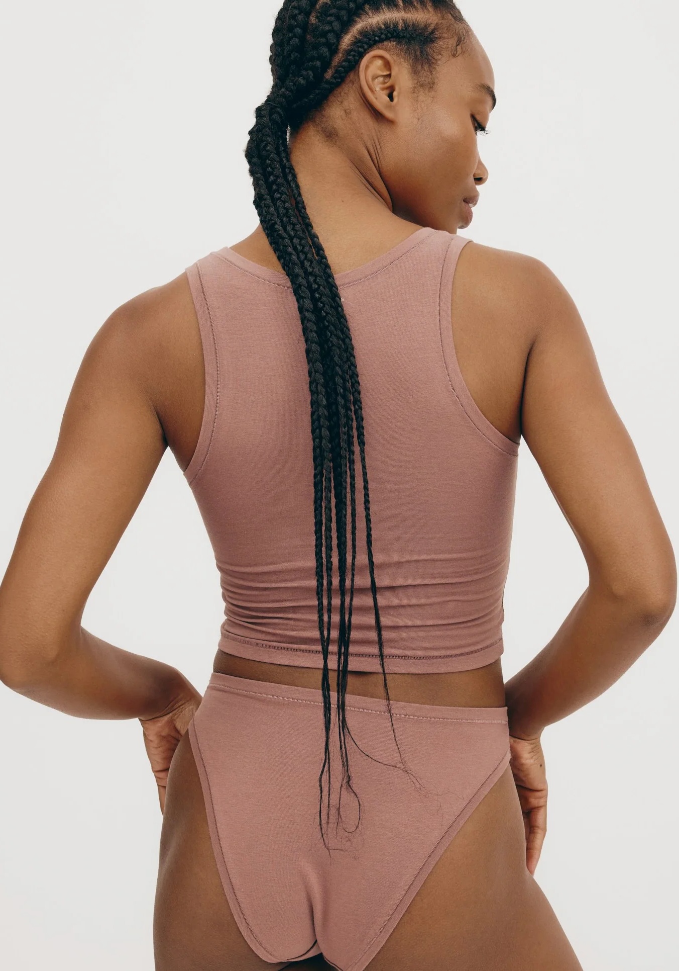 Organic Basics Tank Top Flex Rose Wood