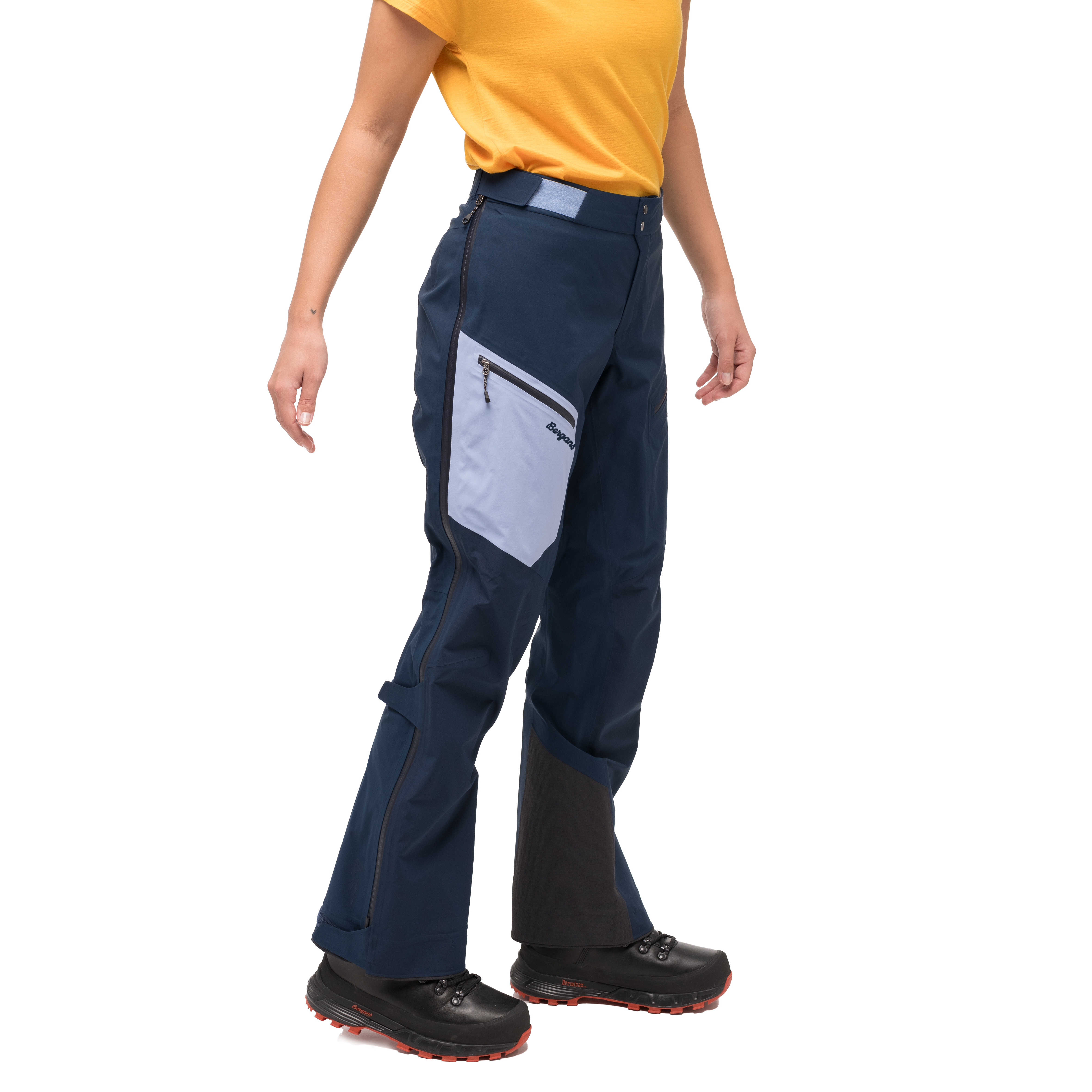 Tind 3L Shell Pants Dame Navy Blue/Blueberry Milk