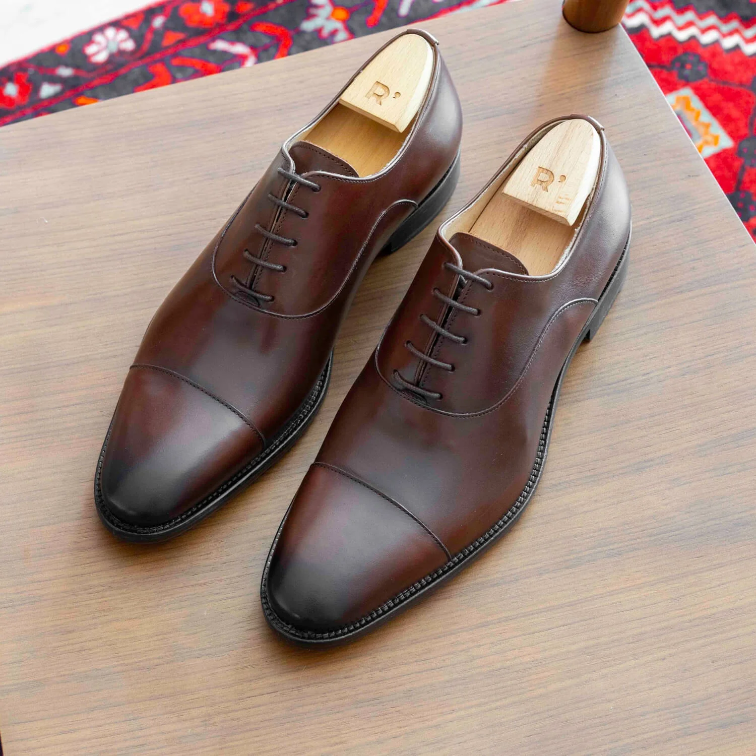 Sanders-Richelieu en cuir brown