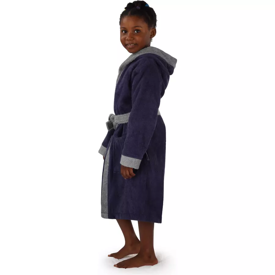 normani Kinder Bademantel aus Bio-Baumwolle Elounda Lila