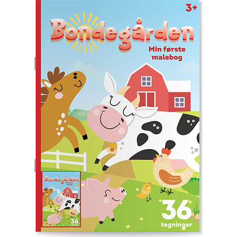 Min første malebog - bondegårdsdyr