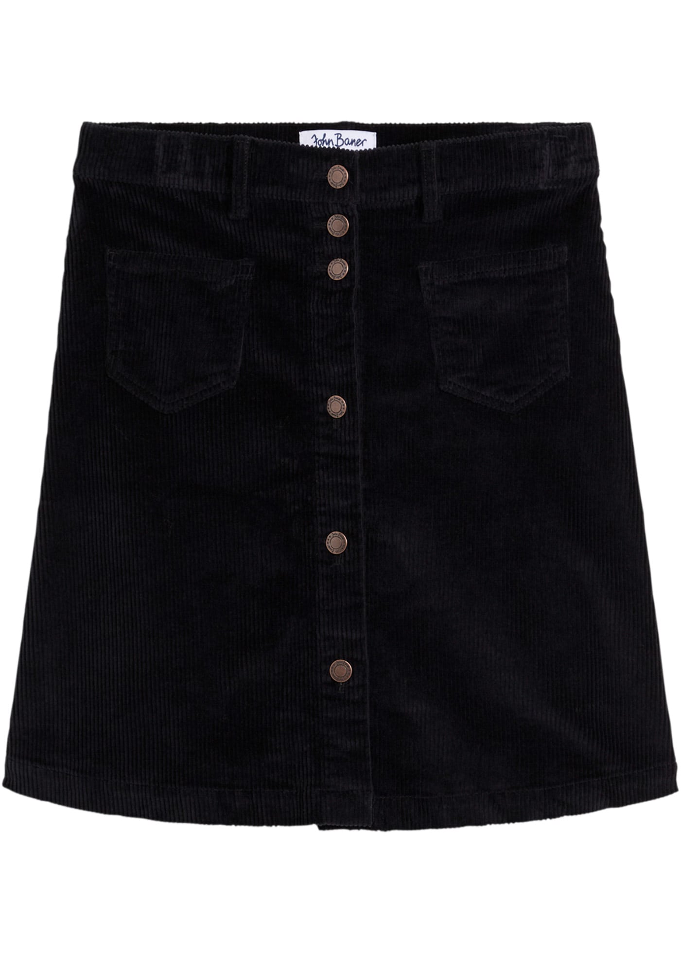 bonprix Cordrock »Stretch-Cordrock mit Knopfleiste«, Stretch-Cordrock mit Knopfleiste