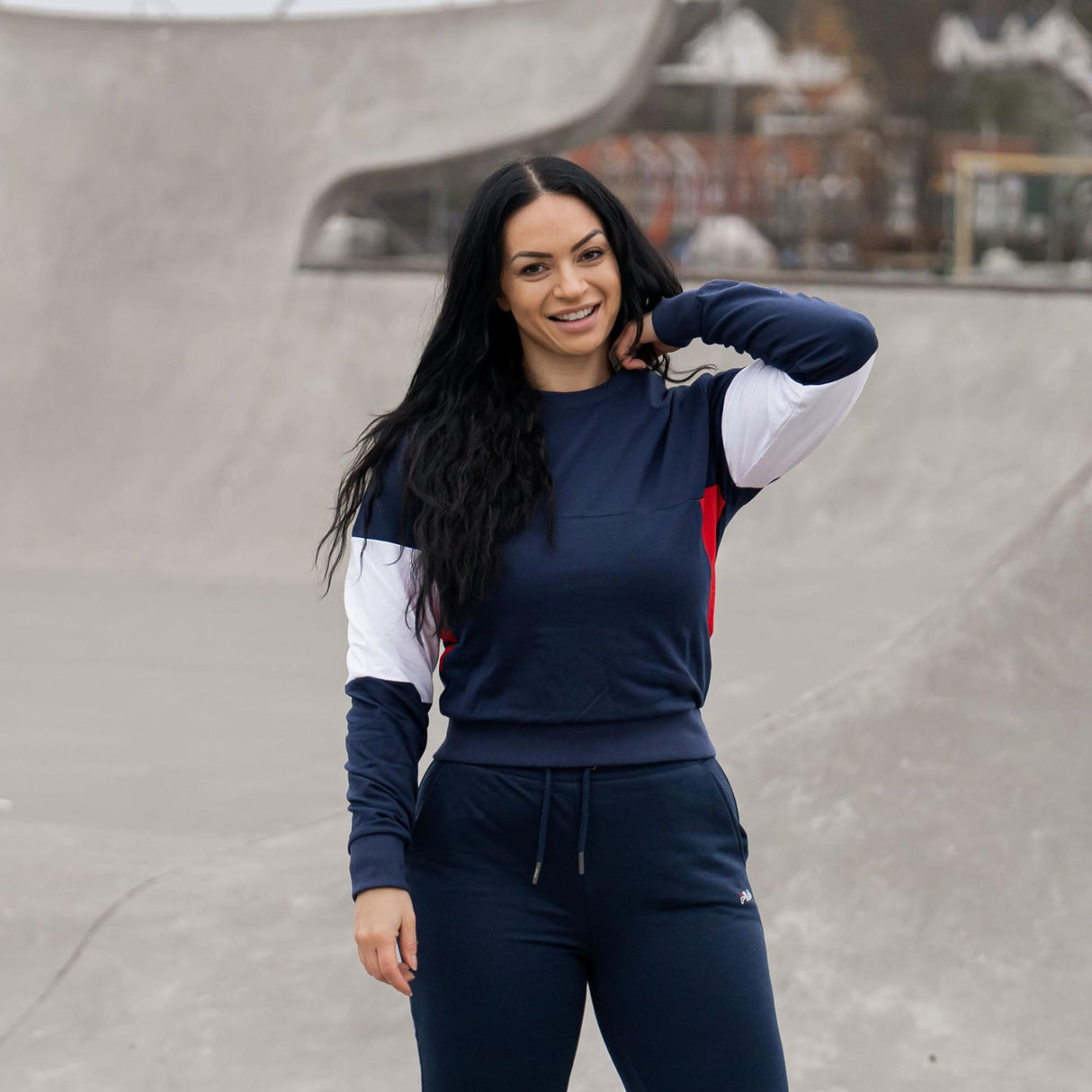 FILA<br>WOMEN PARASTU cropped crew sweat