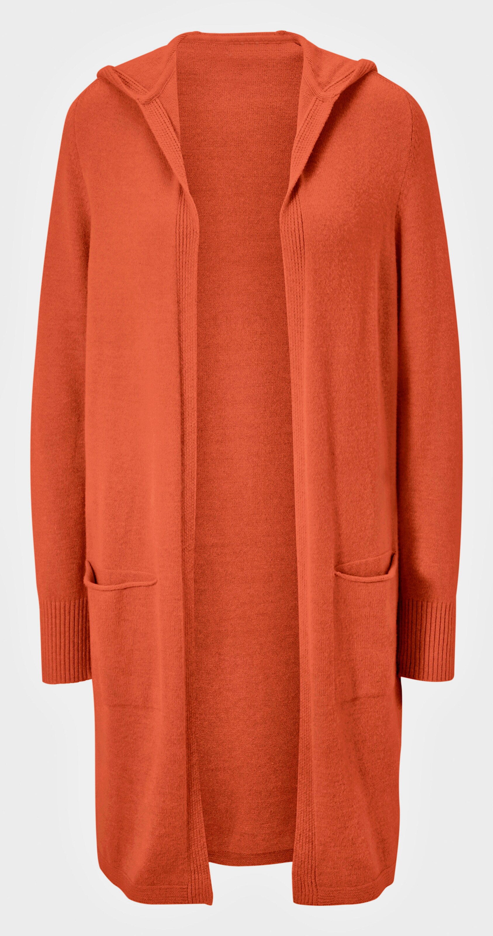 Long-Strickjacke