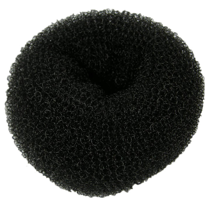 Hair Mode Donut Zwart 7,5cm 1 stuk