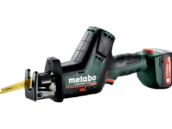 Metabo SSE 12 BL - Vekslende sav - ledningfri - 2 batterier - 12 V