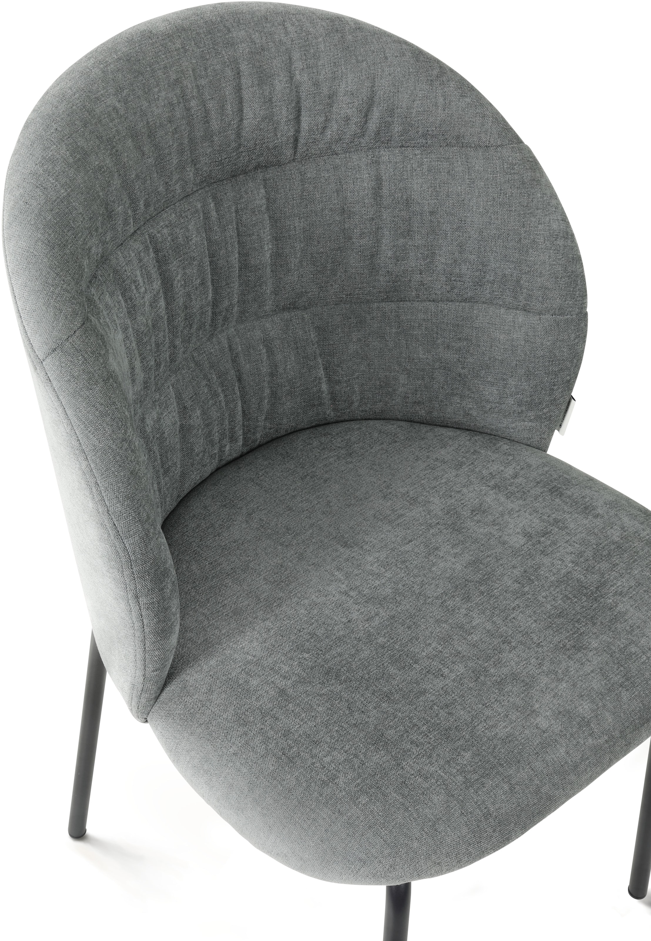 TOM TAILOR HOME 4-Fussstuhl »LEAF CHAIR« (Set) 2 Stk.4-Fussgestell, Raffung in der Rückenlehne