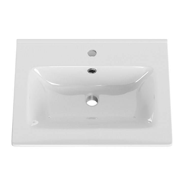 Plan vasque céramique blanc Pyxis 60 cm
