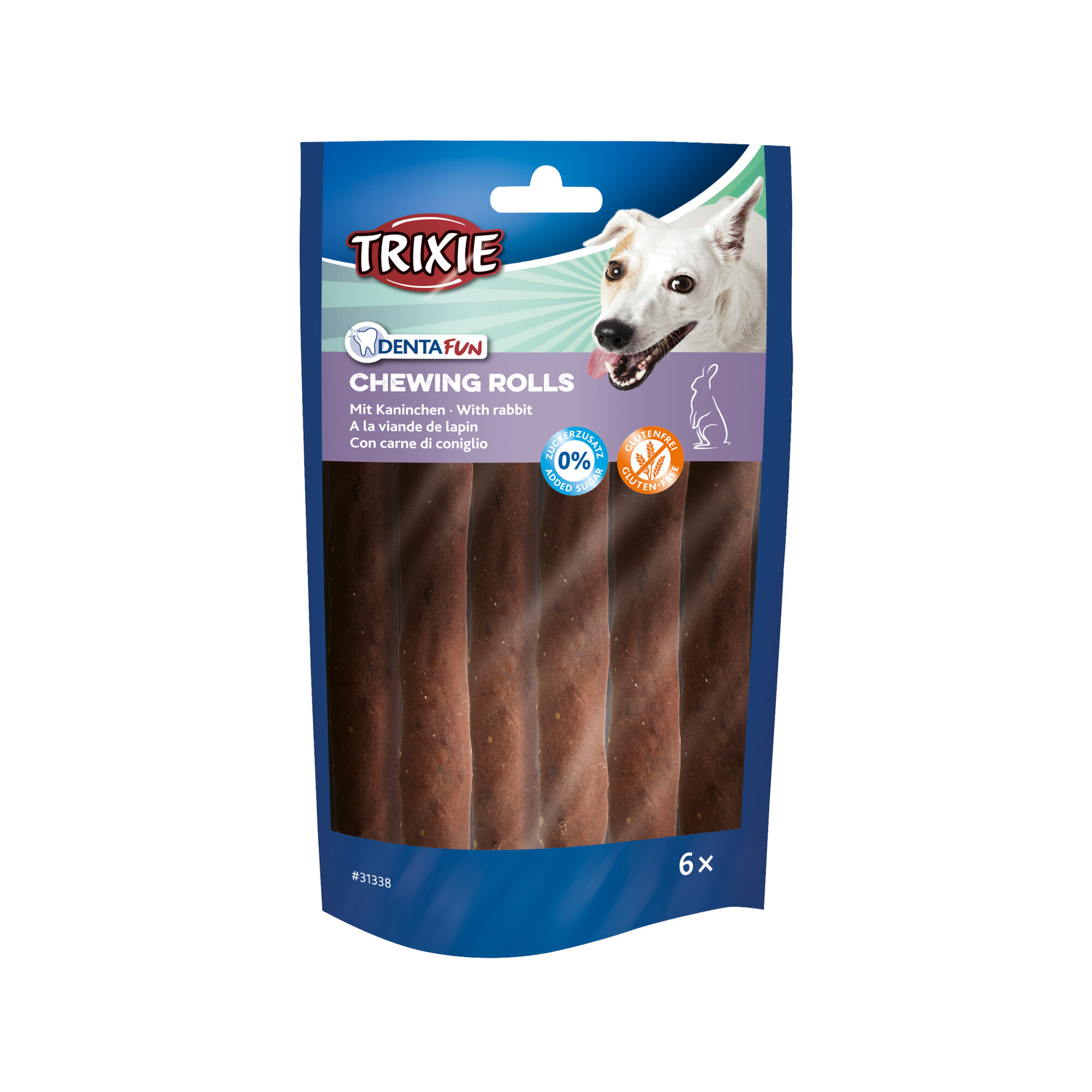 Trixie Denta Fun Rabbit Chicken Chewing Rolls