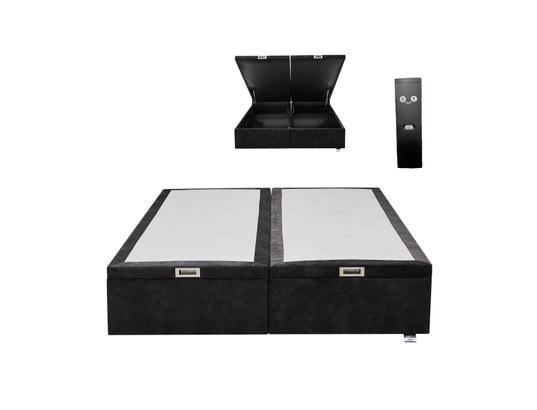 TEMPUR - Sommier 180 x 200 Premium Swift électrique 180x200 velours anthr D73
