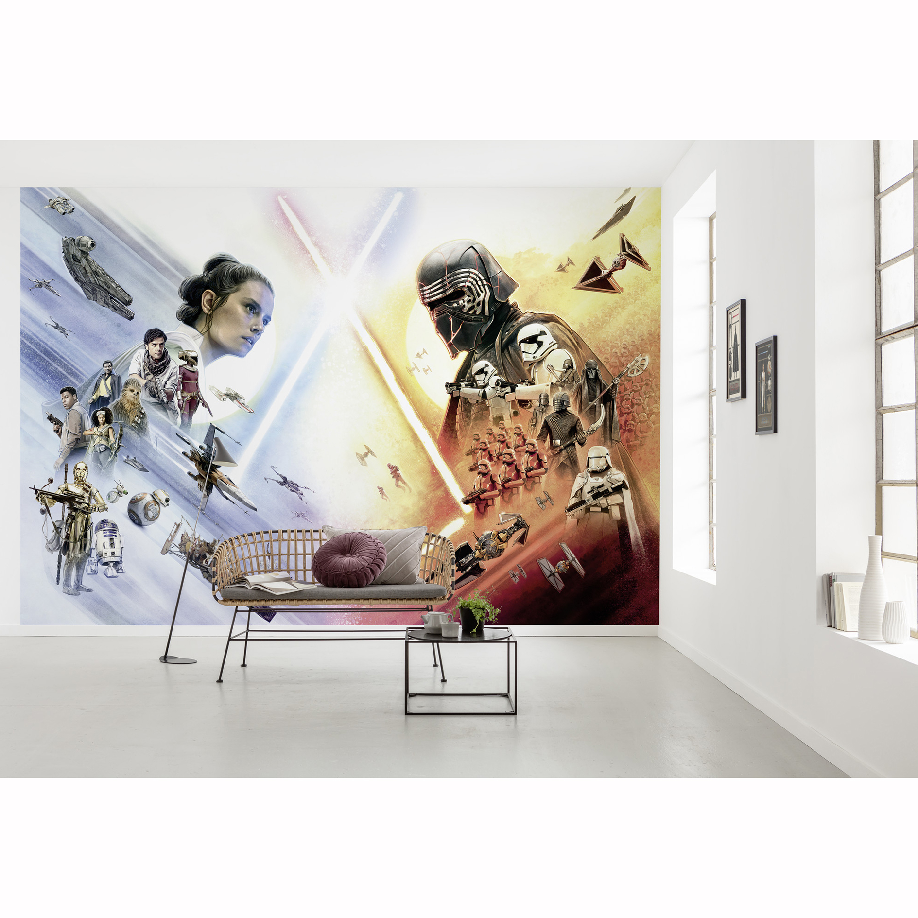 Papier-Fototapete STAR WARS - bunt - 3,68 Meter