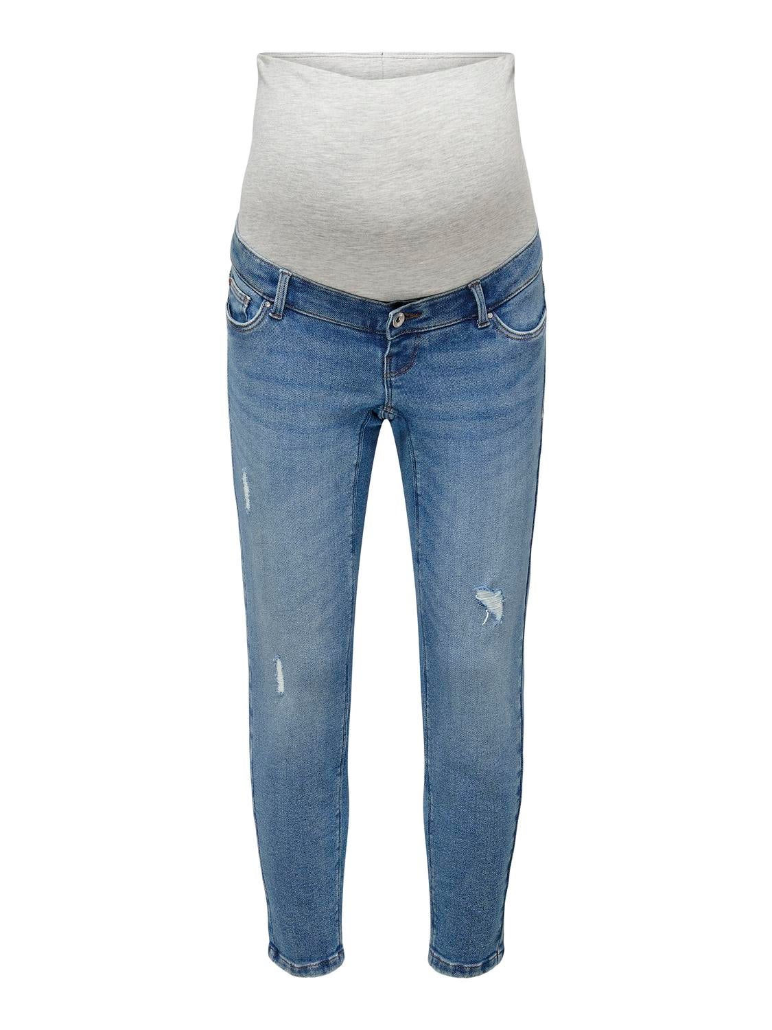 OLMCATWALK Hohe Taille Hohe Taille Jeans Light Blue Denim