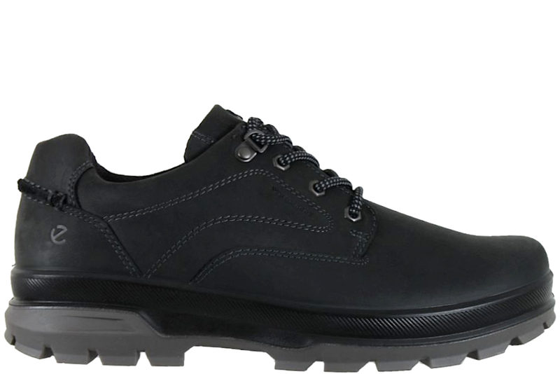ECCO RUGGED TRACK TRAVESKO I SORT OLIERET SKIND