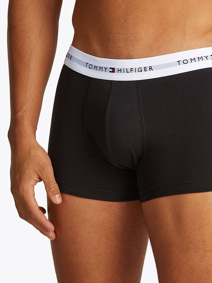 TOMMY HILFIGER<br>Conjunto de 3 cuecas boxer lisas