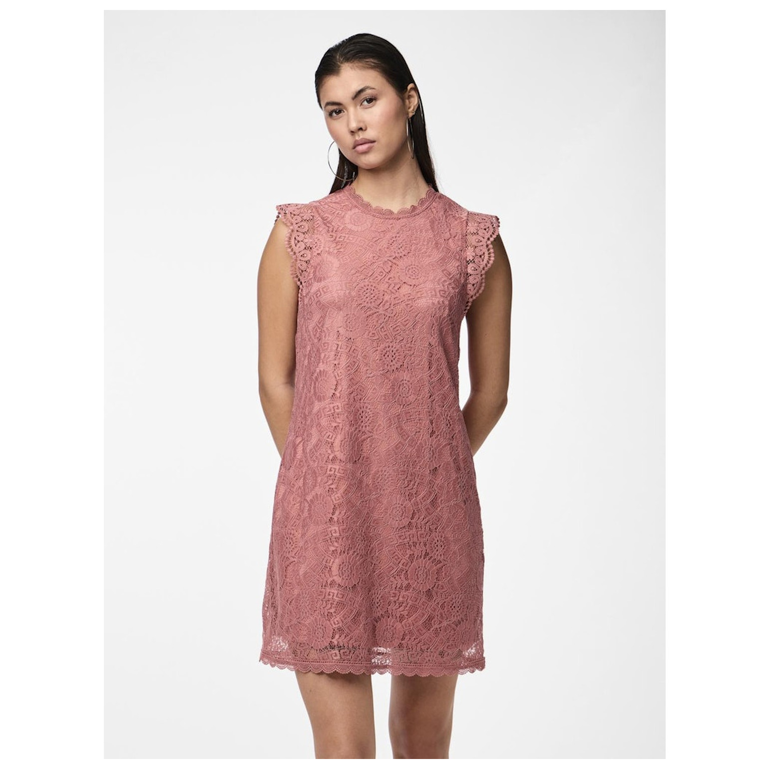Pieces PCOLLINE SL LACE DRESS NOOS
