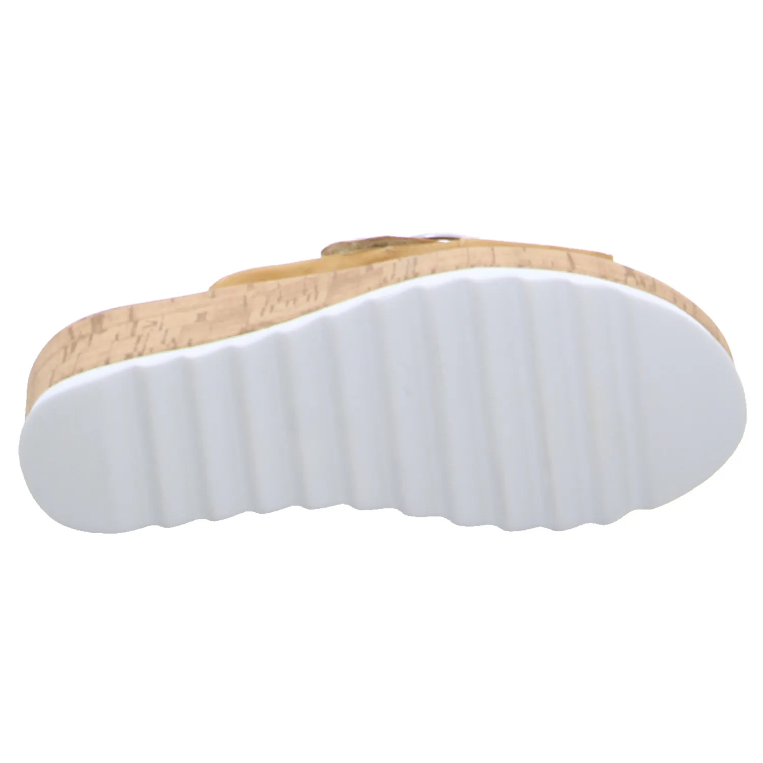 WALDLÄUFER Comfort-Pantolette Cognac Leder  mit Wechselfussbett