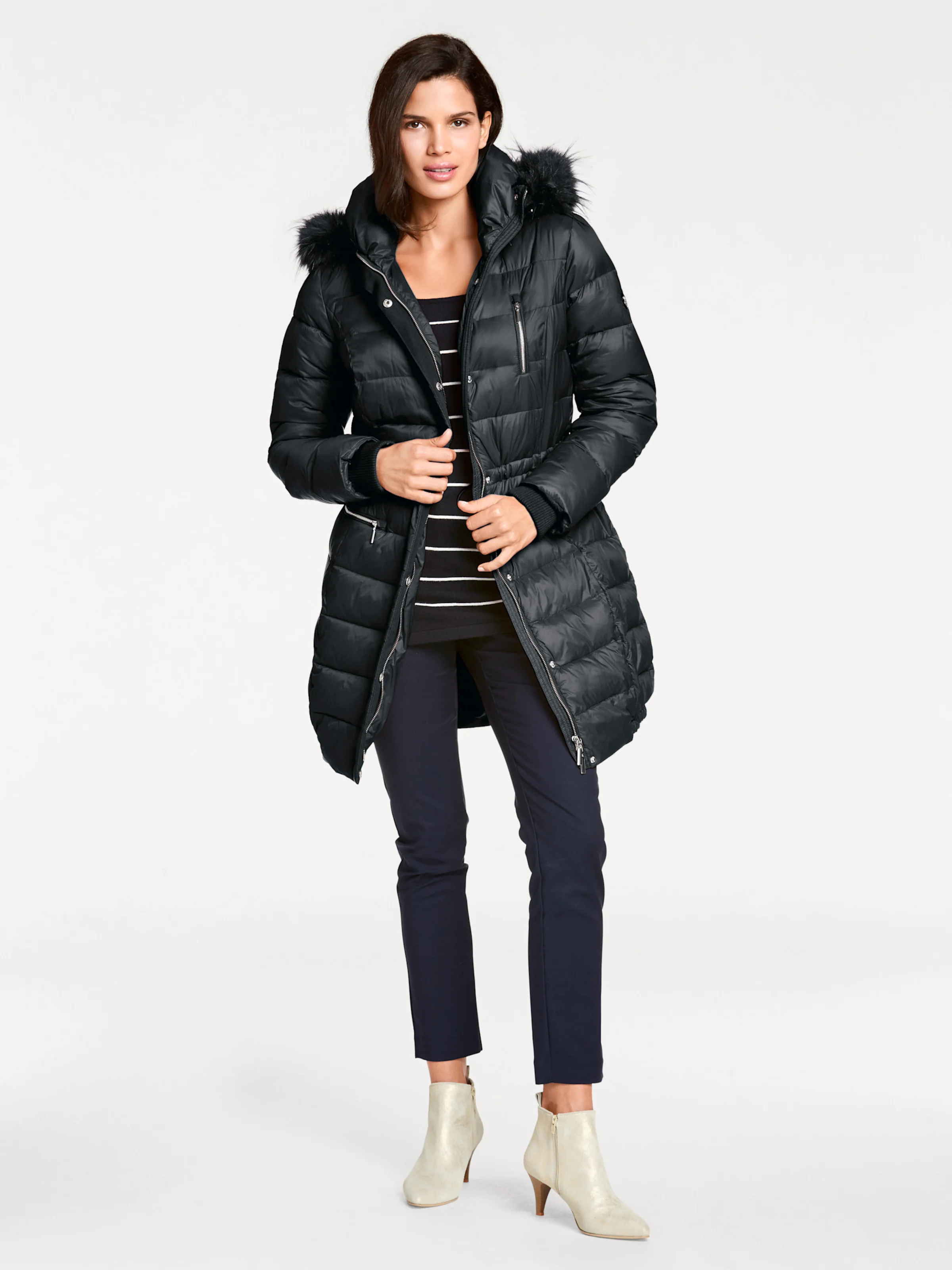 heine Parka in schwarz