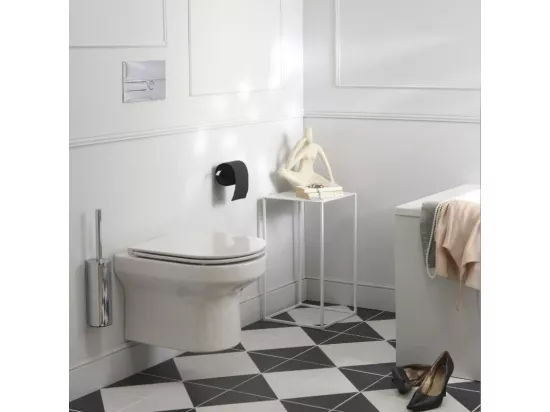 Pack WC suspendu sans bride JACOB DELAFON Elite + bâti-support + plaque Blanc brillant/Blanc mat