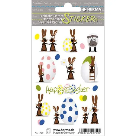 HERMA 1729 Ostersticker DECOR Hasenparty