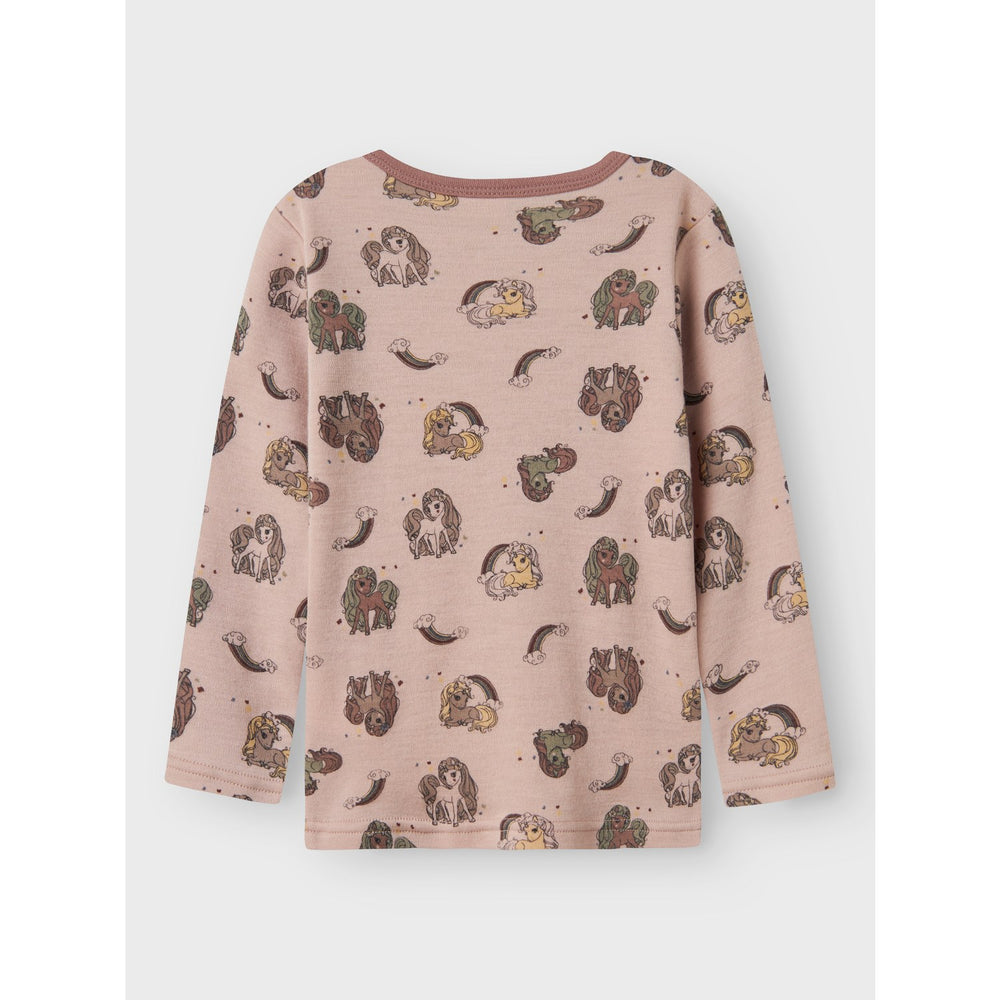 Køb Name It Shadow Gray Unicorn Nmfwillit Uld Ls Top