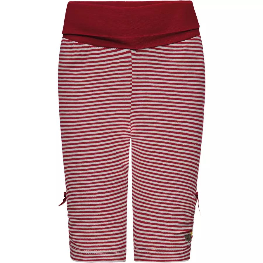 Steiff Girls Leggings, rot gestreift