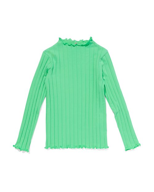 t-shirt enfant avec côtes vert