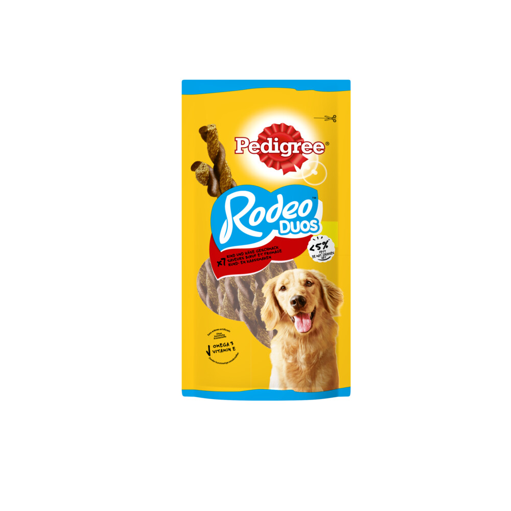 Pedigree Rodeo Kauwsticks Duo Hondensnacks Rund & Kaas123 gr