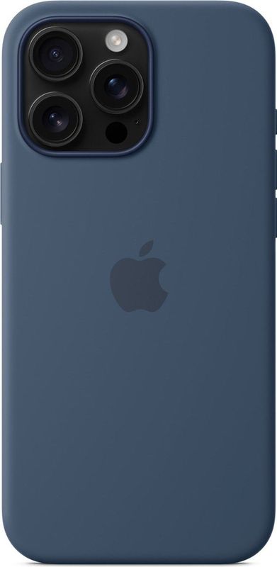 Apple Silicone Backcover MagSafe voor de iPhone 16 Pro Max Denim