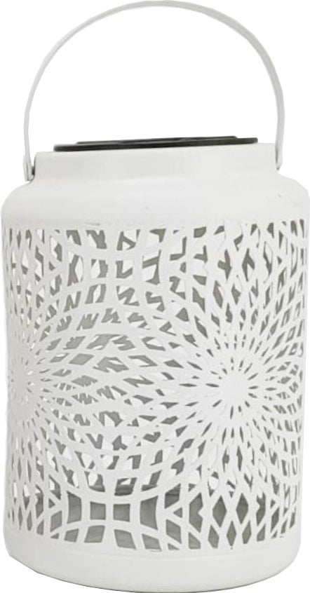 Intratuin solar lantaarn Tokio wit D 12 H 17 cm