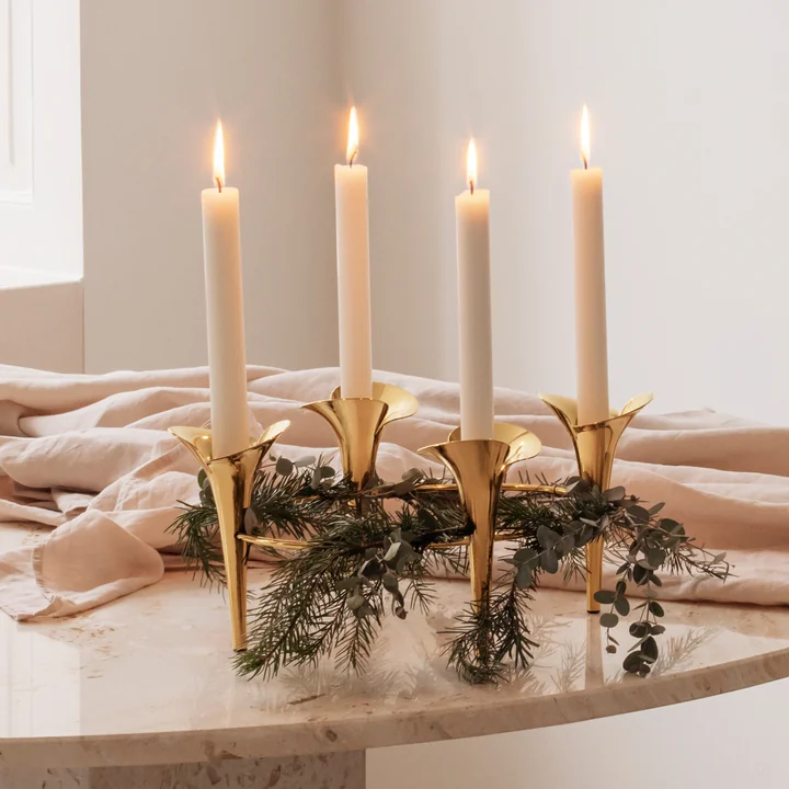 Georg Jensen - Bloom Botanica Kerzenhalter, gold