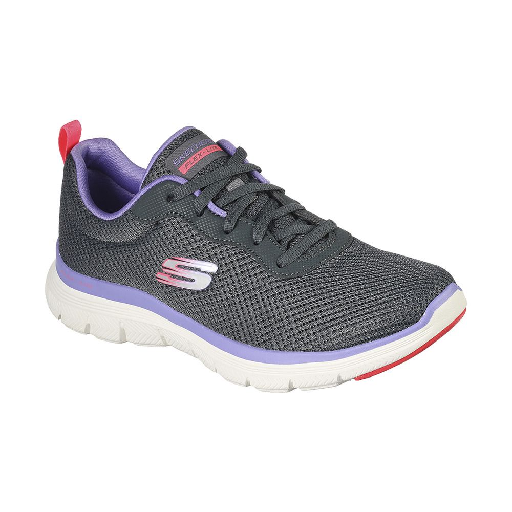 Skechers FLEX APPEAL 4.0 BRILLIANT VIEW - Chaussures fitness Femme charcoal/purple