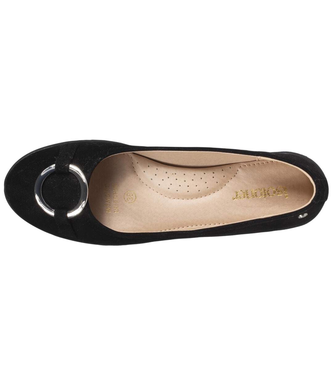 Isotoner Ballerines femme avec boucle argentée