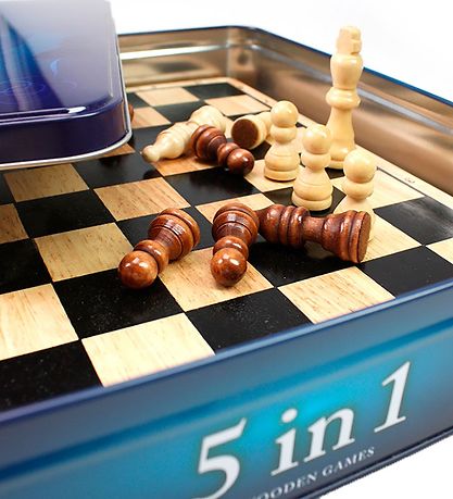 TACTIC Br?tspil - Tr? - 5-i-1 - Collection Classique
