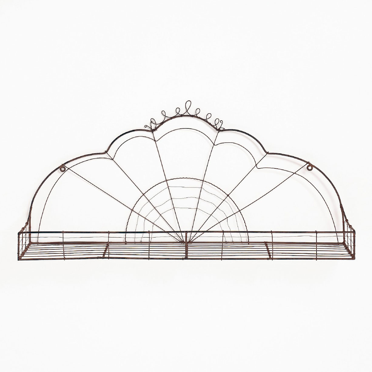 Hängeregal, antik-braun, L 10 cm, B 59 cm, H 26 cm von fischer's lagerhaus