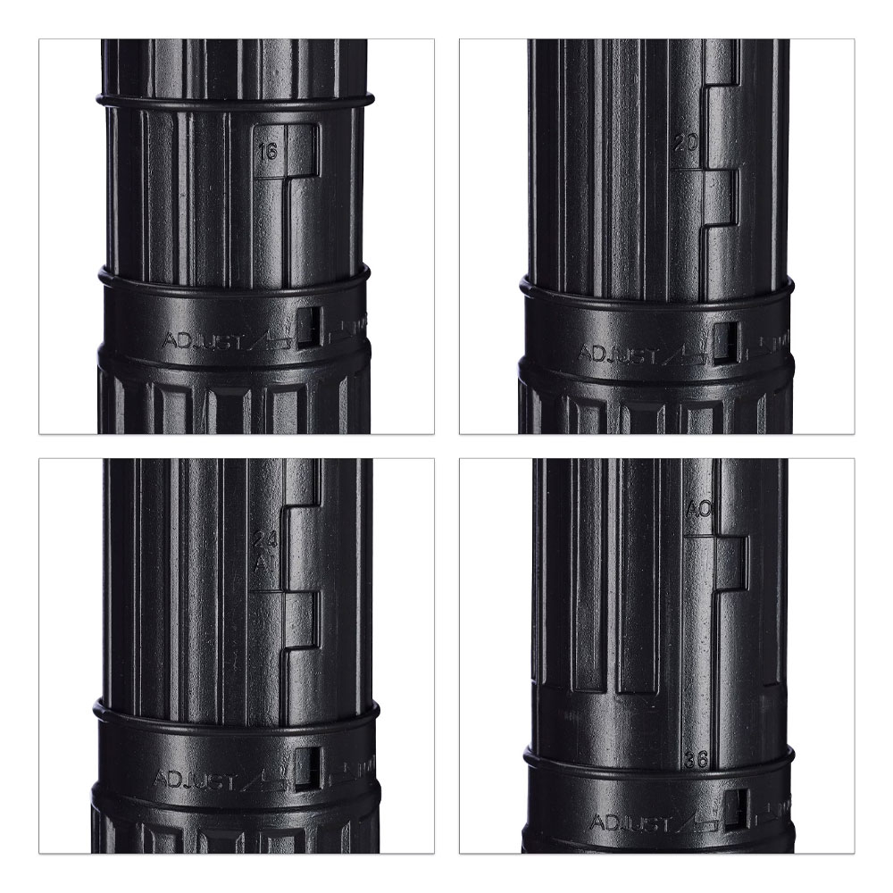 (63-104cm) Ø80mm Planrolle Verstellbare Zeichenrolle mit Tragegurt   Schraubdeckel (66040) - Schwarz