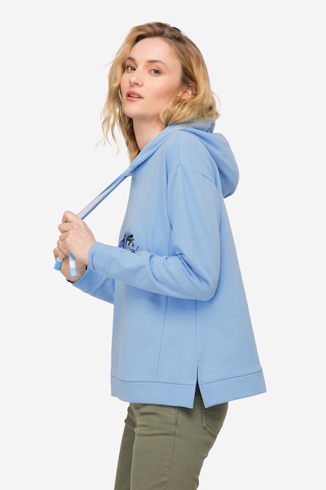 Hoodie, Fisch Motiv, Kapuze, Langarm