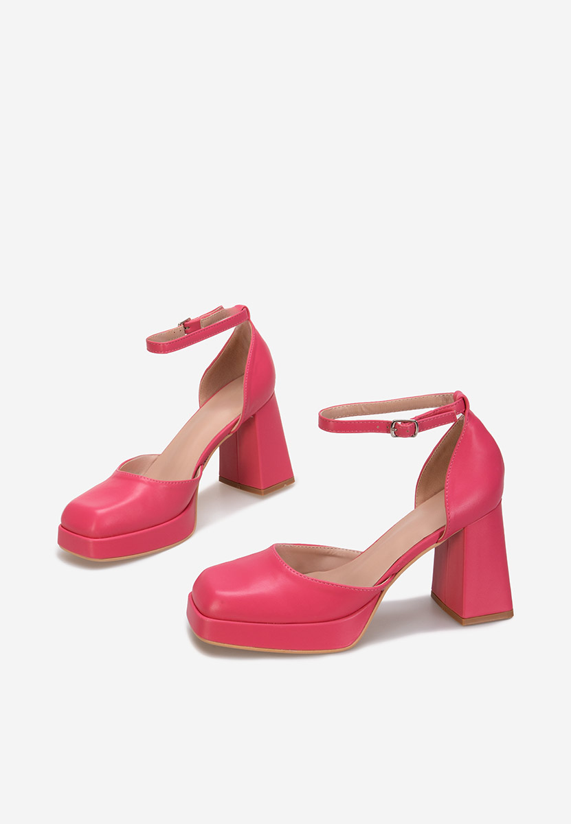 Chaussures à talon épais fuchsia Osera
