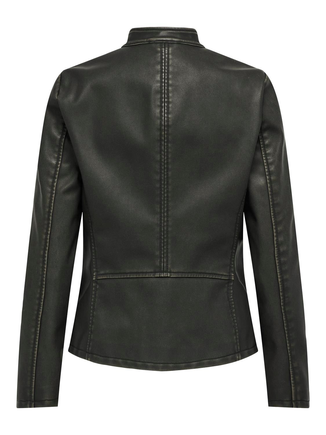 ONLELLAMELISA Kunstlederjacke Black