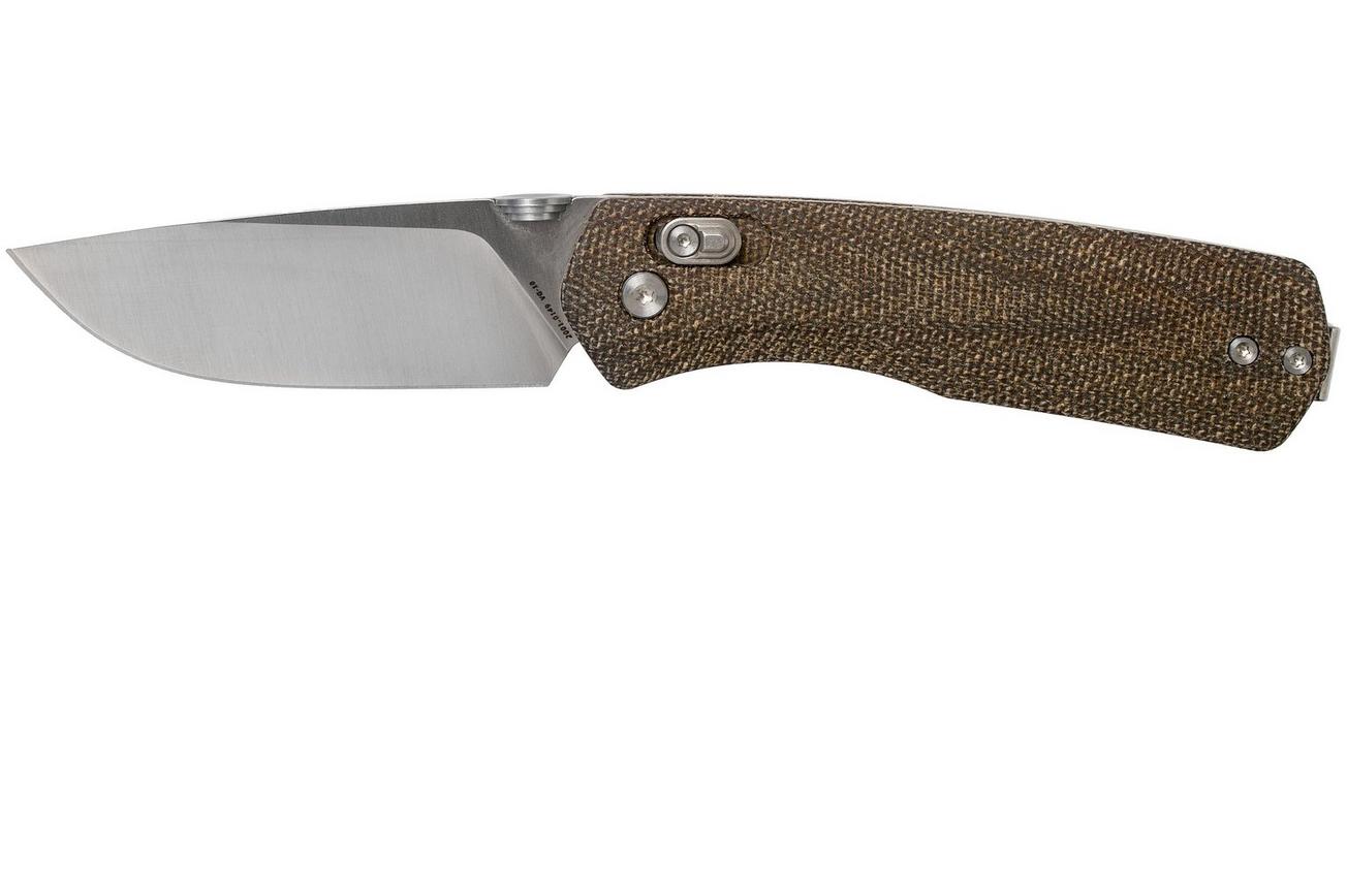 The James Brand The Carter, od green micarta, stainless zakmes KN108127-00