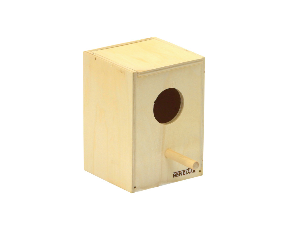 Nid en bois petites perruches