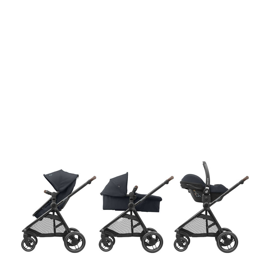Wielen zitten regelmatig vastMC Zelia 3 Essential Graphite (Black Frame & Brown Leather)