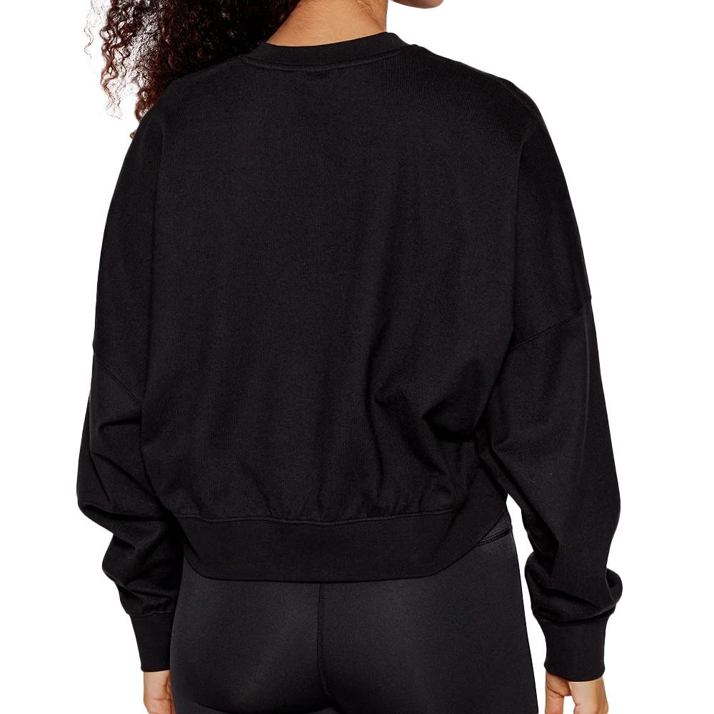 Adidas Sweat Oversized Noir femme Adidas Trèfle
