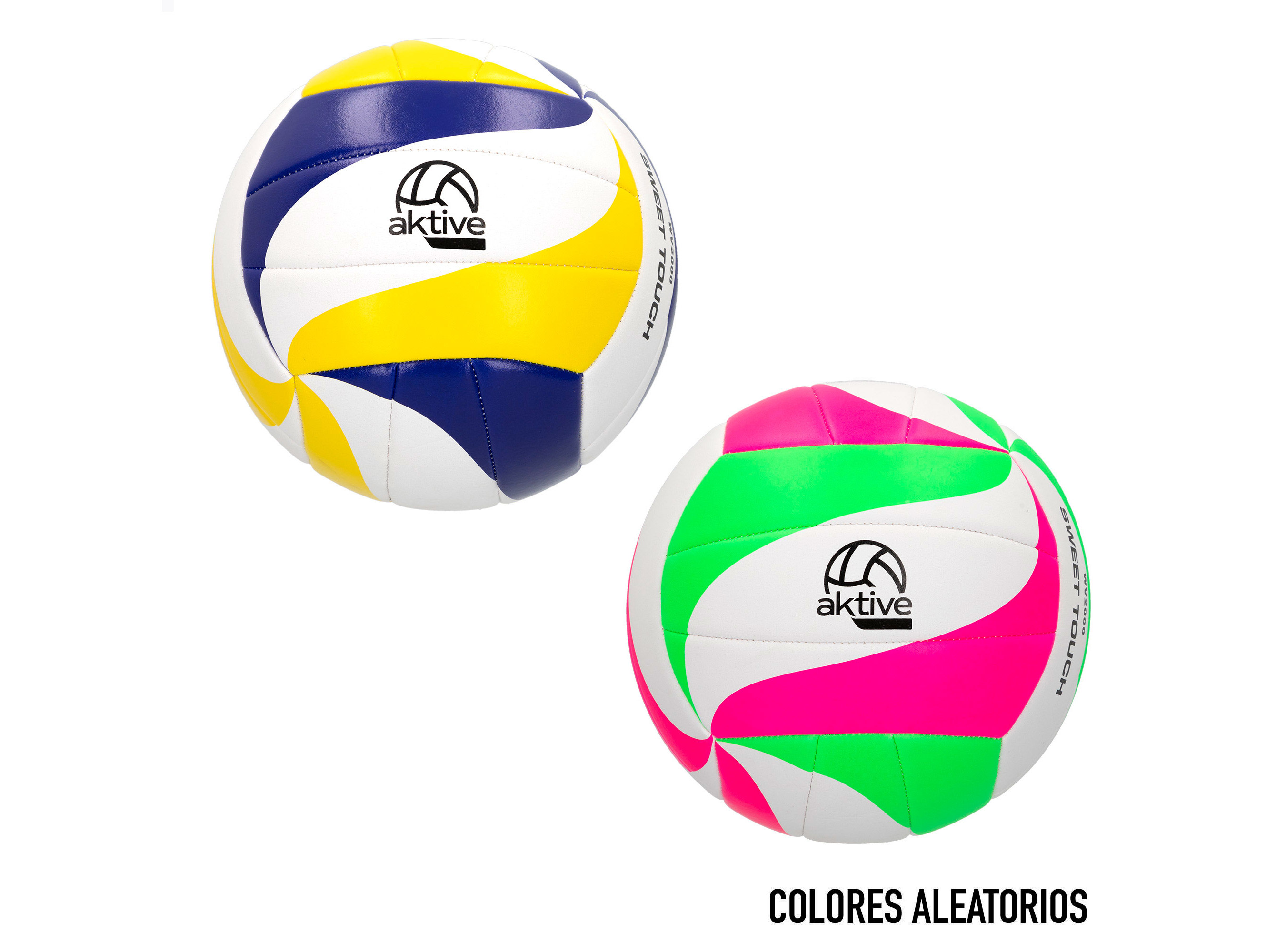 BOLAS VOLEIBOL AKTIVE CORES SORTIDAS