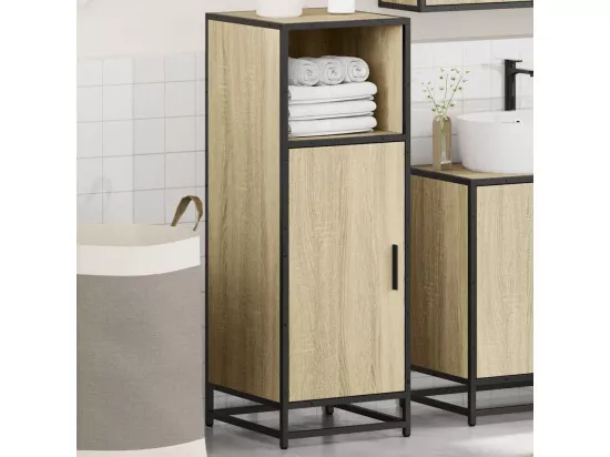 Armoire de salle de bain chêne sonoma 35x37,5x100 cm