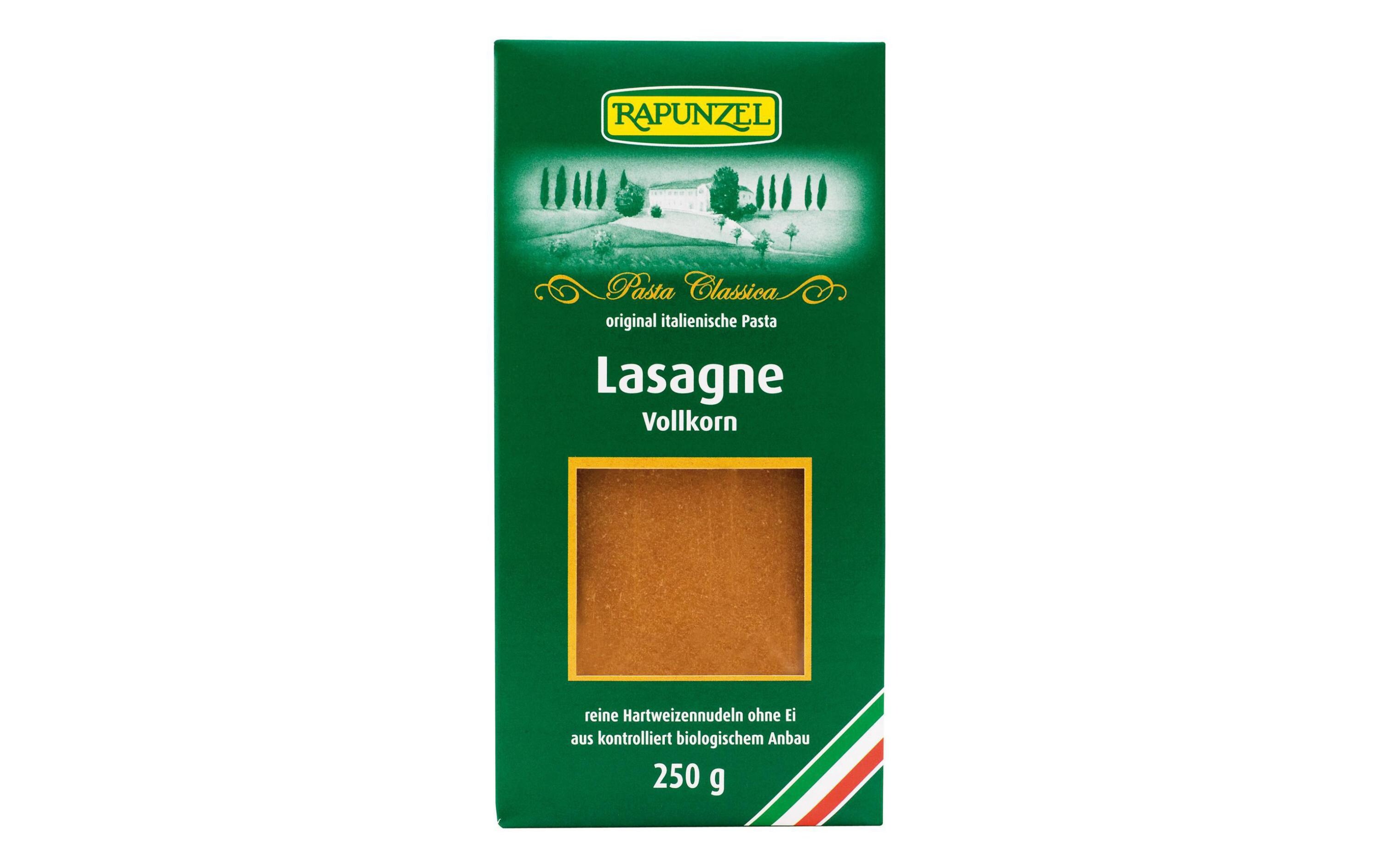 Teigwaren Bio Lasagne Hartweizen Vollkorn 250 gBio Lasagne Hartweizen Vollkorn