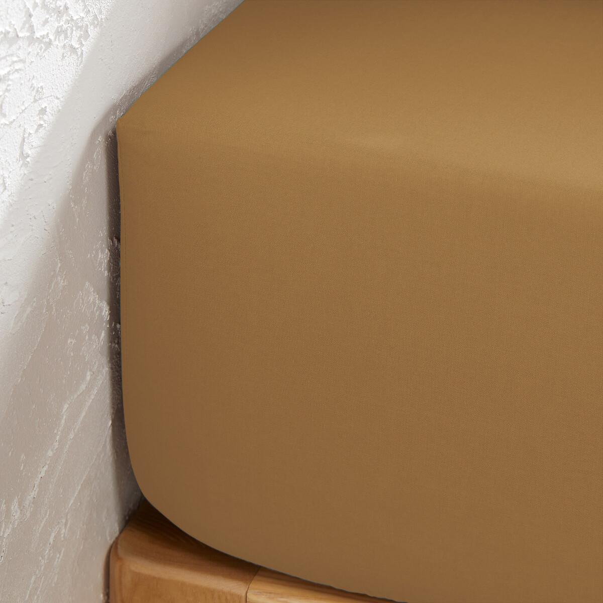 LA REDOUTE INTERIEURS<br>Lençol de baixo liso em tecido tergal, bainha de 25 cm, Scenario