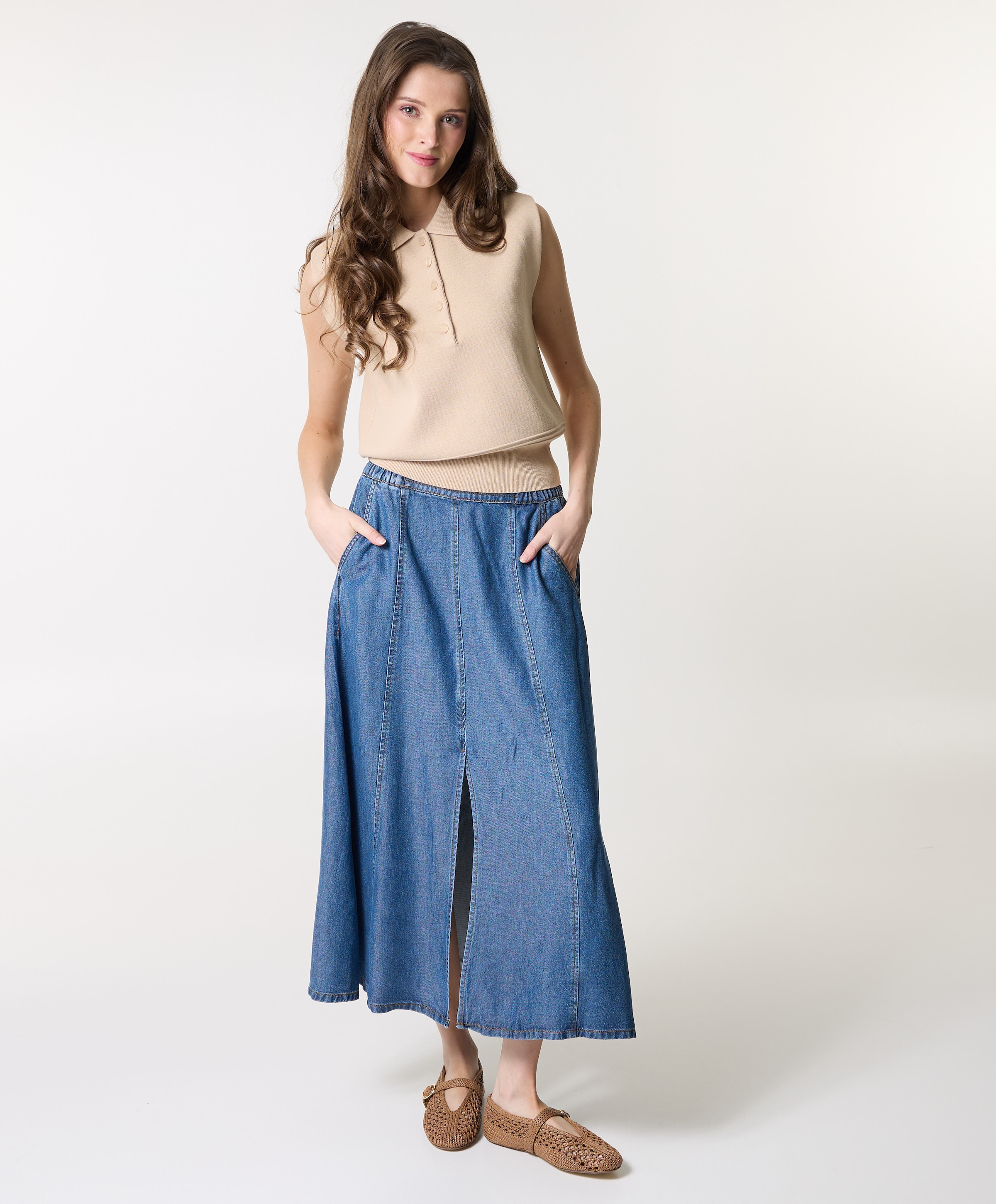 Freequent Dames rok blauw