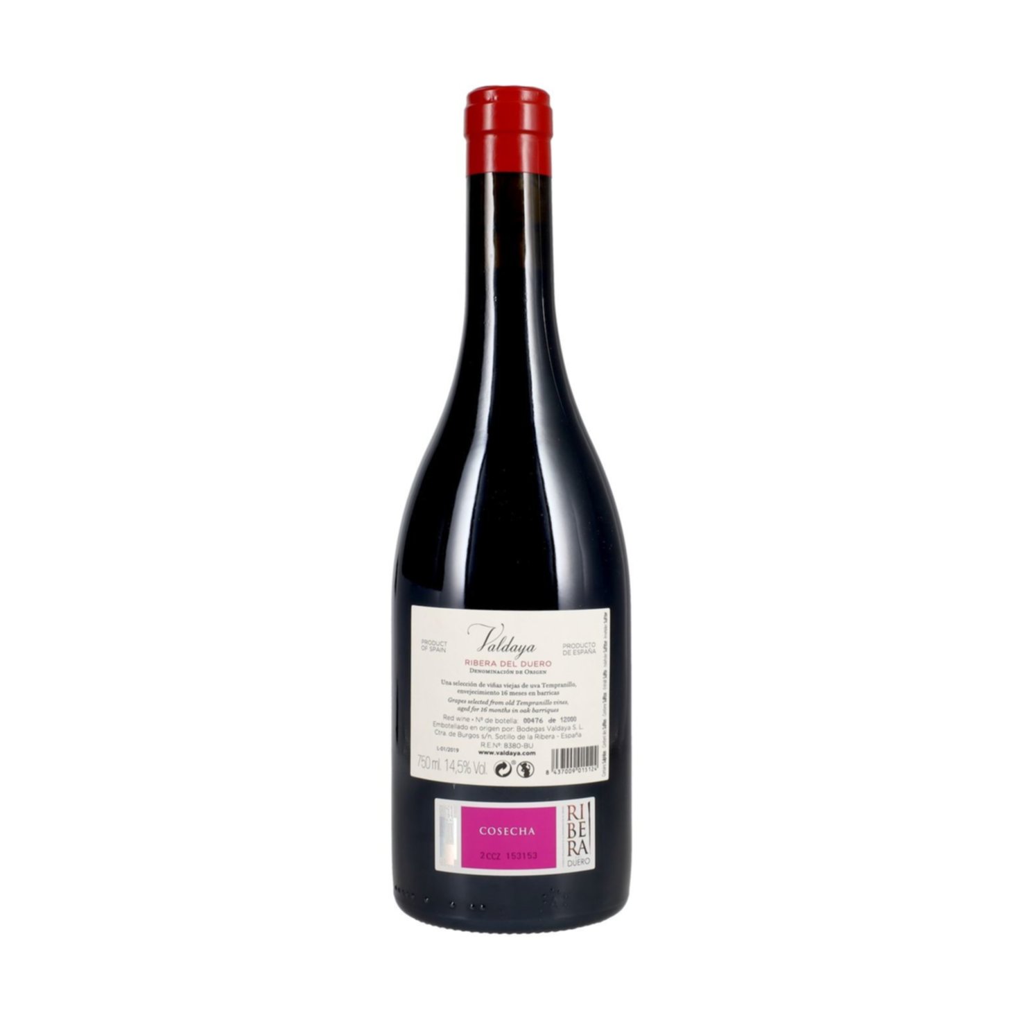 Ribera del Duero DO Tinto Fino Valdaya -75cl