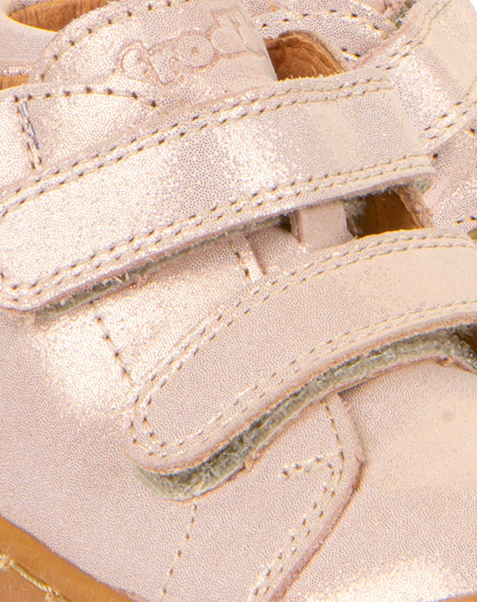 Klett-Lauflernschuhe BAREFOOT FIRST STEP in nude/glitter