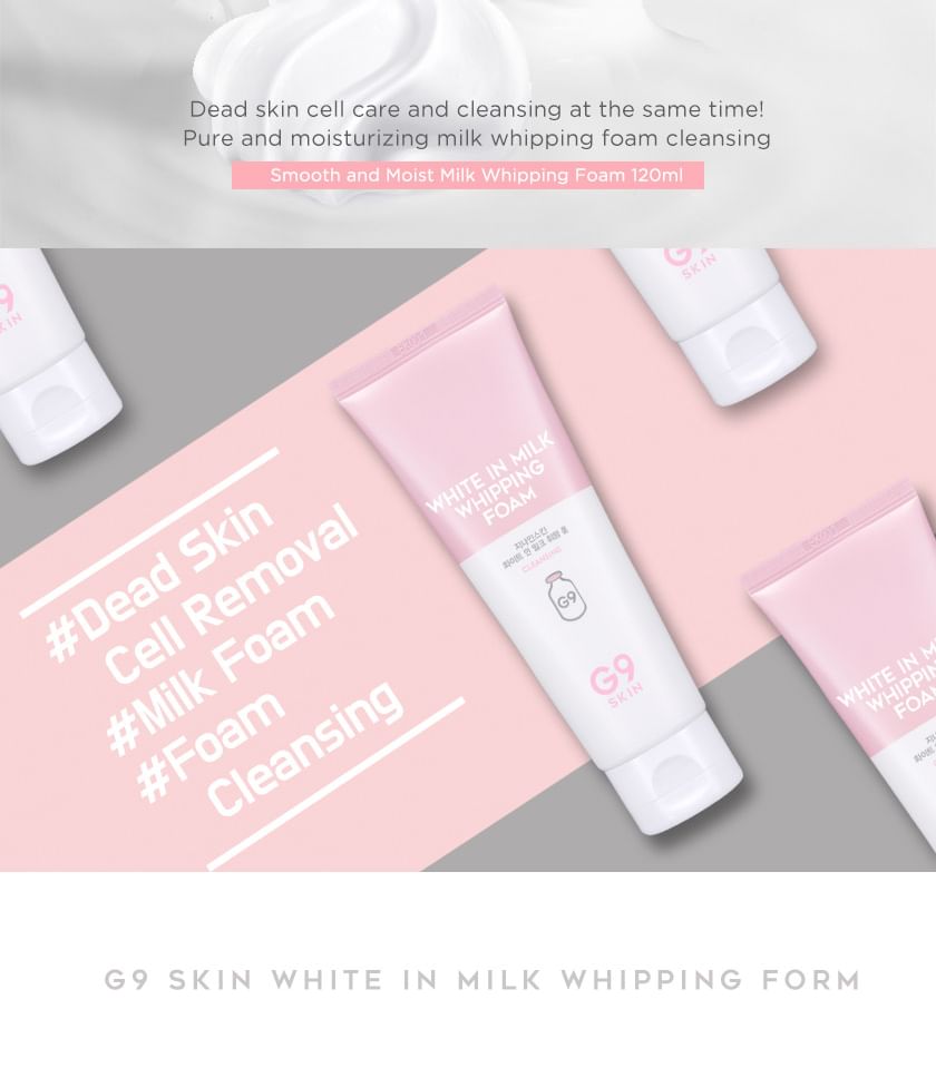 G9SKIN - Wit in melk slagroomschuim 120ml